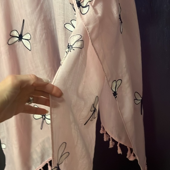 Beautiful PlNK Dragonfly Swim Coverup or Duster. One Size - Picture 8 of 10